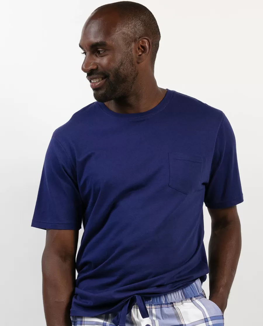 Store Jamie Navy Jersey T-Shirt Men Pyjama Tops