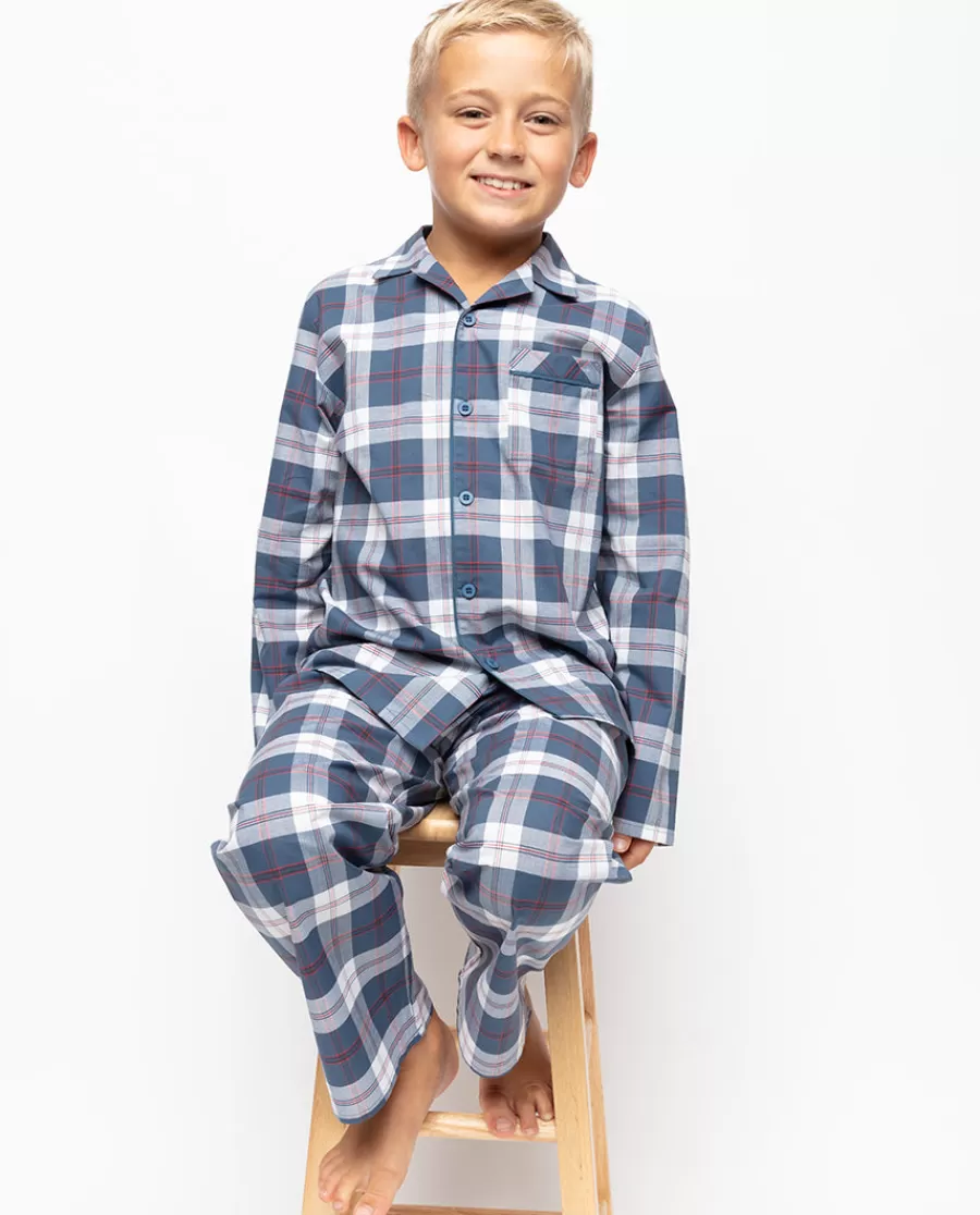 Cheap Jasper Boys Check Pyjama Set Kids Boys Pyjamas
