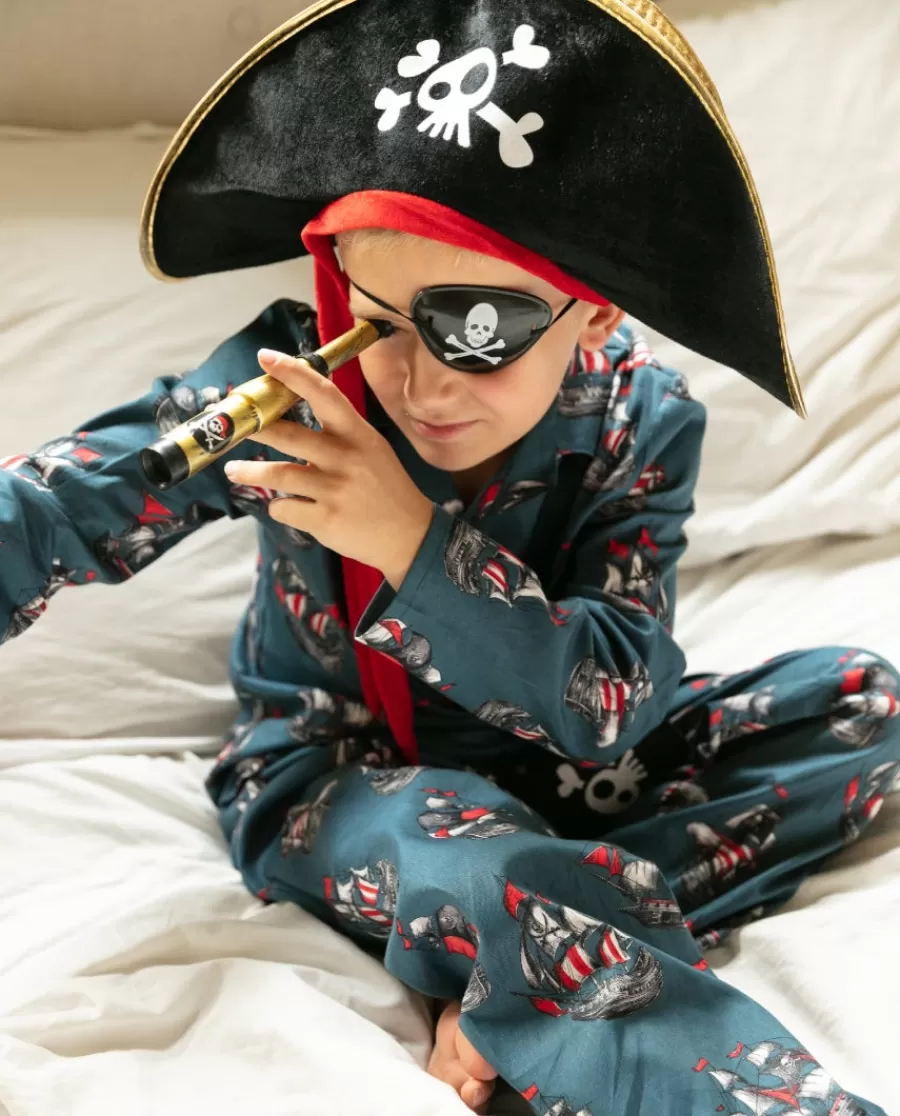 Sale Jasper Boys Pirate Ship Print Pyjama Set Kids Boys Pyjamas