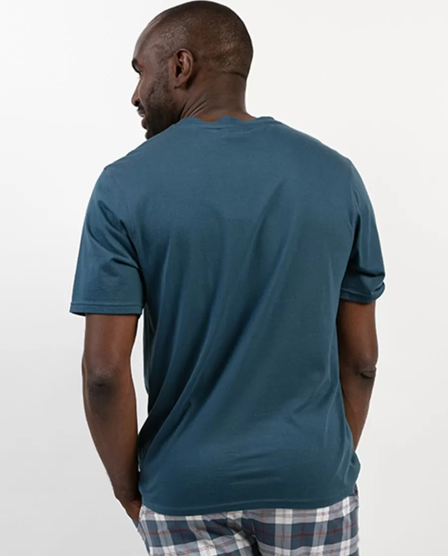 Online Jasper Teal Jersey T-Shirt Men Pyjama Tops