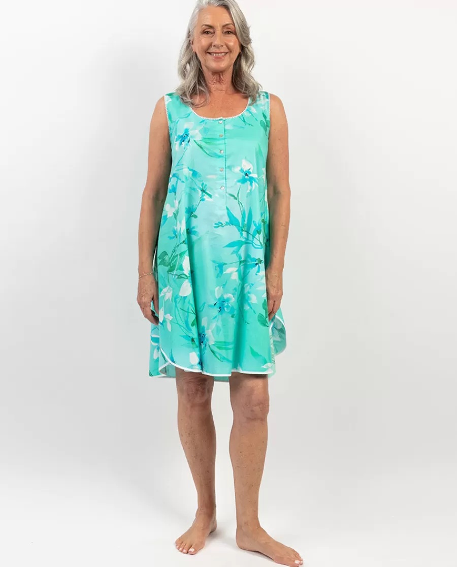 Shop Leona Lace Trim Floral Print Swing Nightdress Women Nightdresses