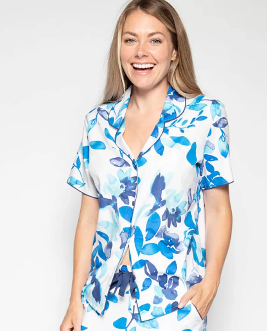 Fashion Libby Floral Print Pyjama Top Women Pyjama Tops
