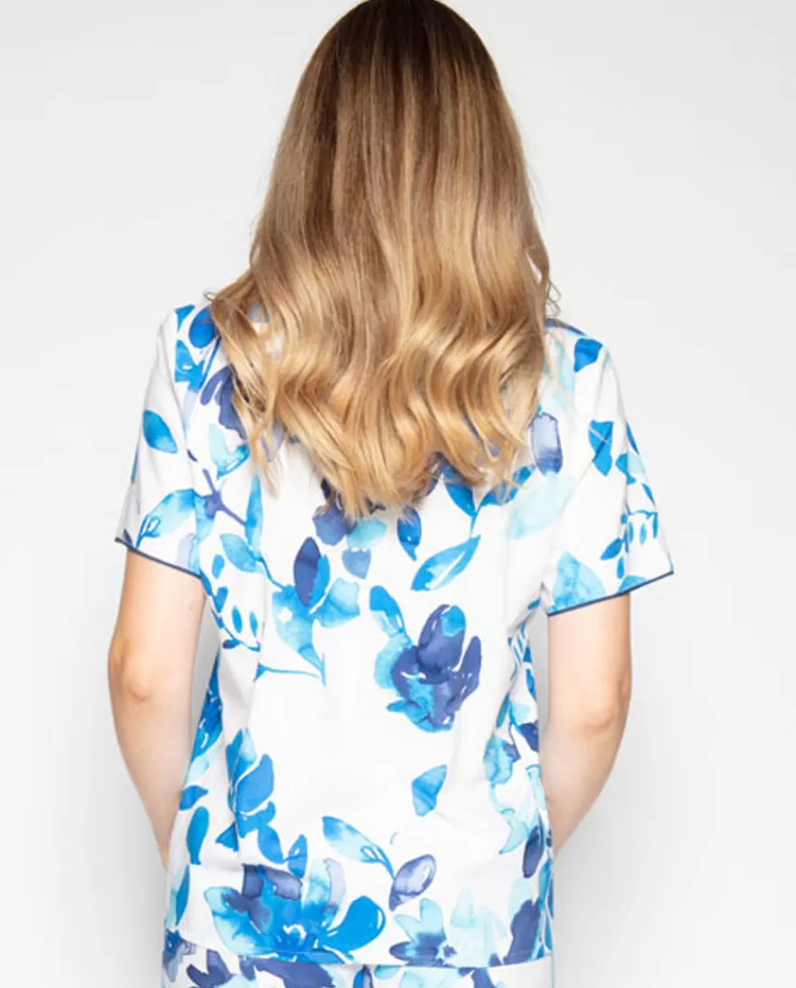 Fashion Libby Floral Print Pyjama Top Women Pyjama Tops