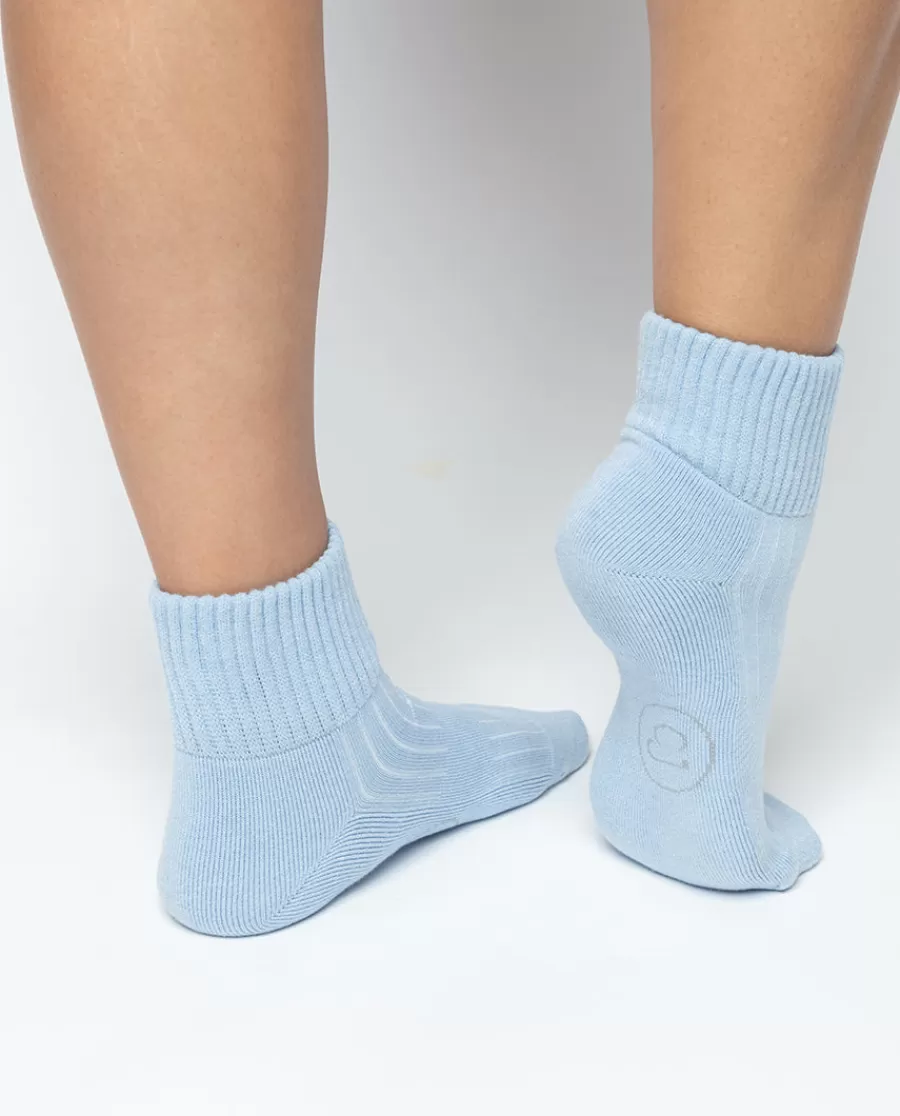 Online Light Blue Bamboo Socks Women Socks