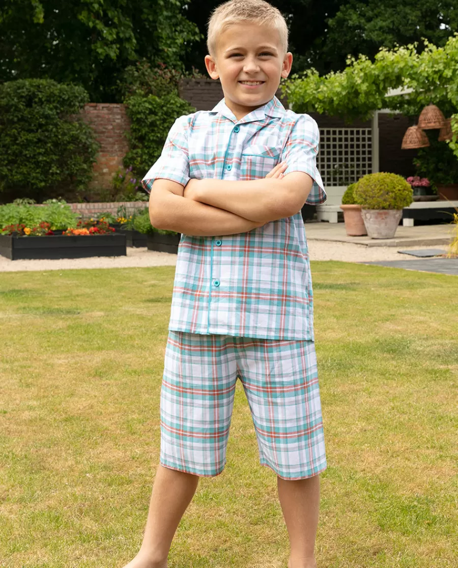 Best Luca Boys Check Shorty Set Kids Kids Shorty Sets