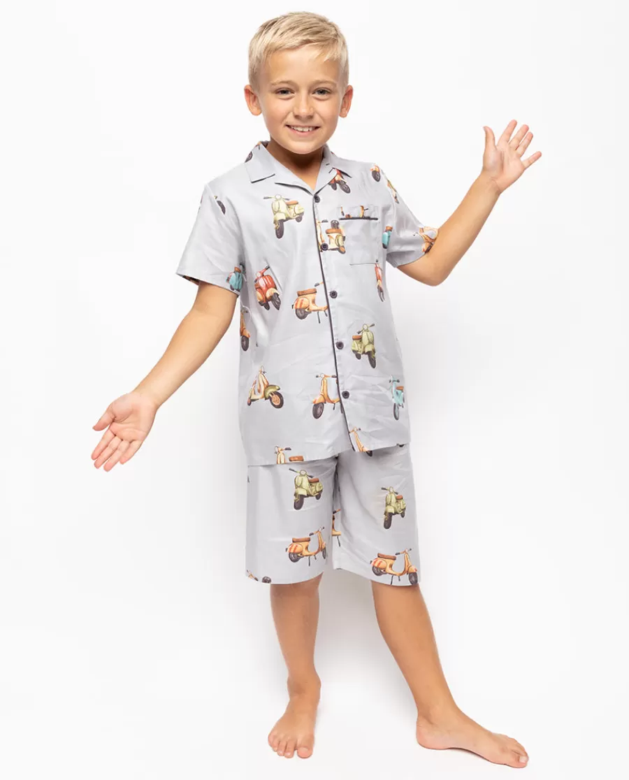 Cheap Luca Boys Scooter Print Shorty Set Kids Kids Shorty Sets