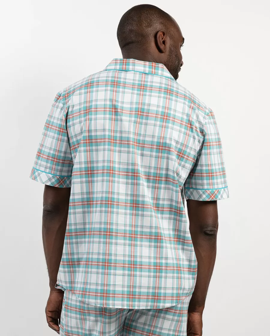 Best Sale Luca Check Pyjama Top Men Pyjama Tops