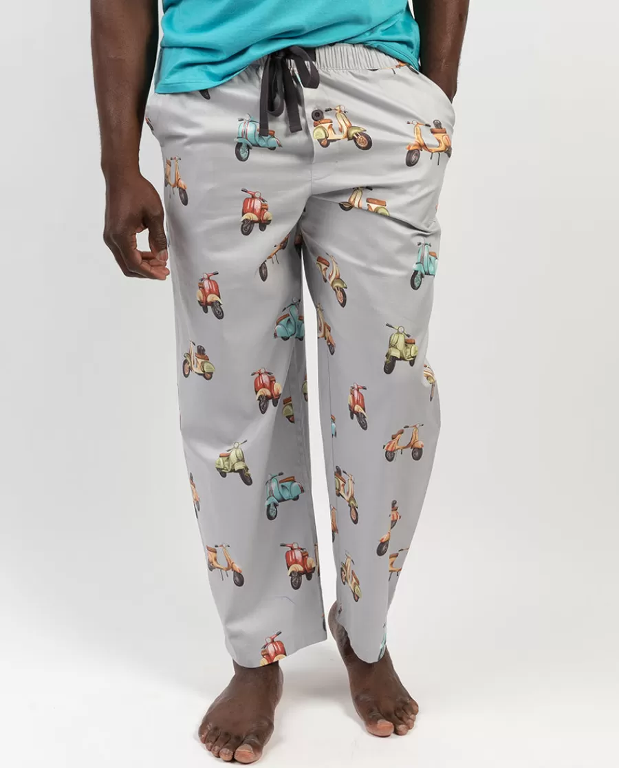 New Luca Scooter Print Pyjama Bottoms Men Pyjama Bottoms