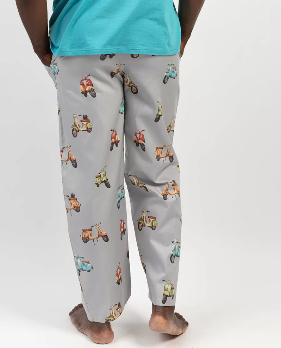 New Luca Scooter Print Pyjama Bottoms Men Pyjama Bottoms
