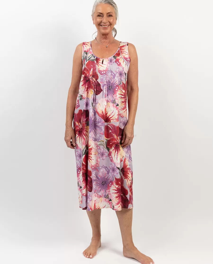 Store Maeve Lace Trim Floral Print Long Nightdress Women Nightdresses