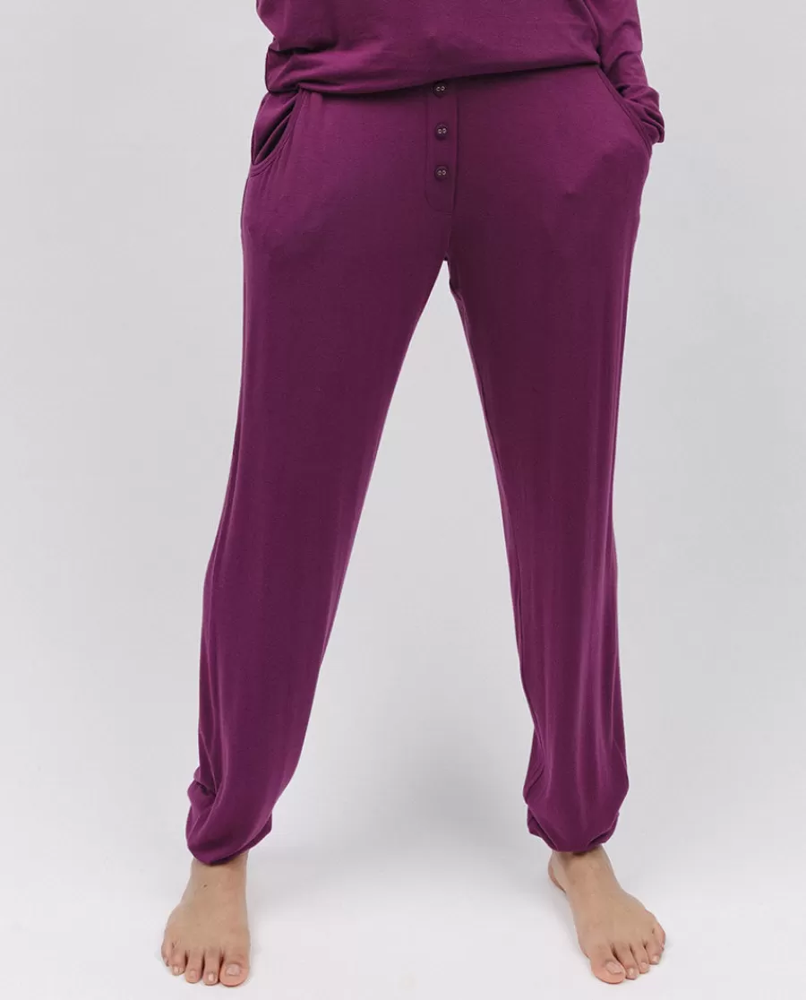Flash Sale Magenta Jersey Pyjama Bottoms Women Loungewear