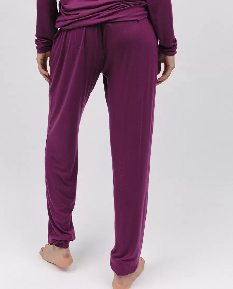 Flash Sale Magenta Jersey Pyjama Bottoms Women Loungewear