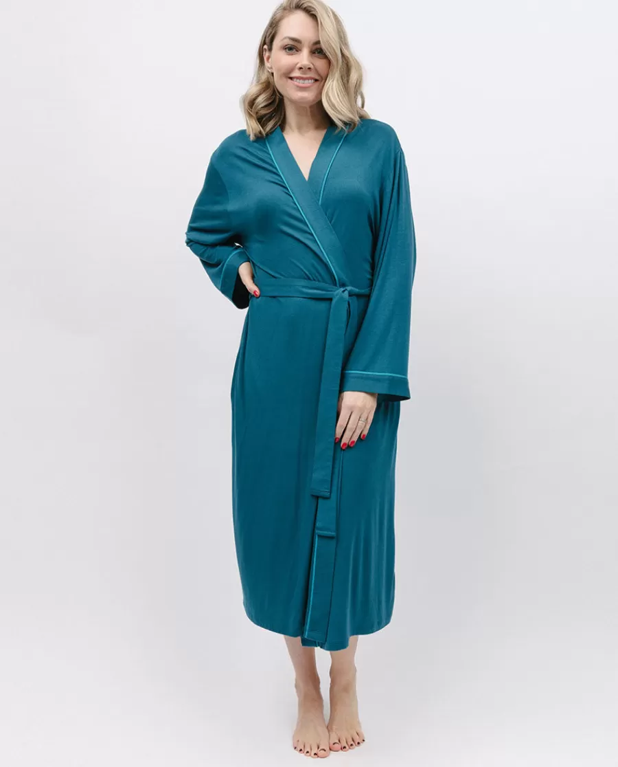 Best Sale Maple Jersey Long Dressing Gown Women Loungewear