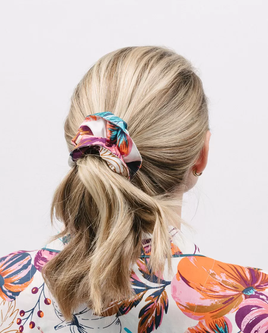 Sale Maple Pumpkin Print Scrunchie Women Accessories
