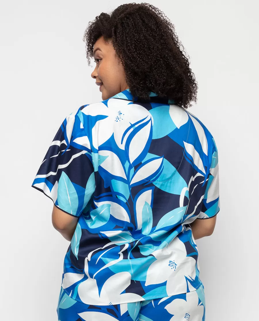 Clearance Marie Floral Print Pyjama Top Women Pyjama Tops