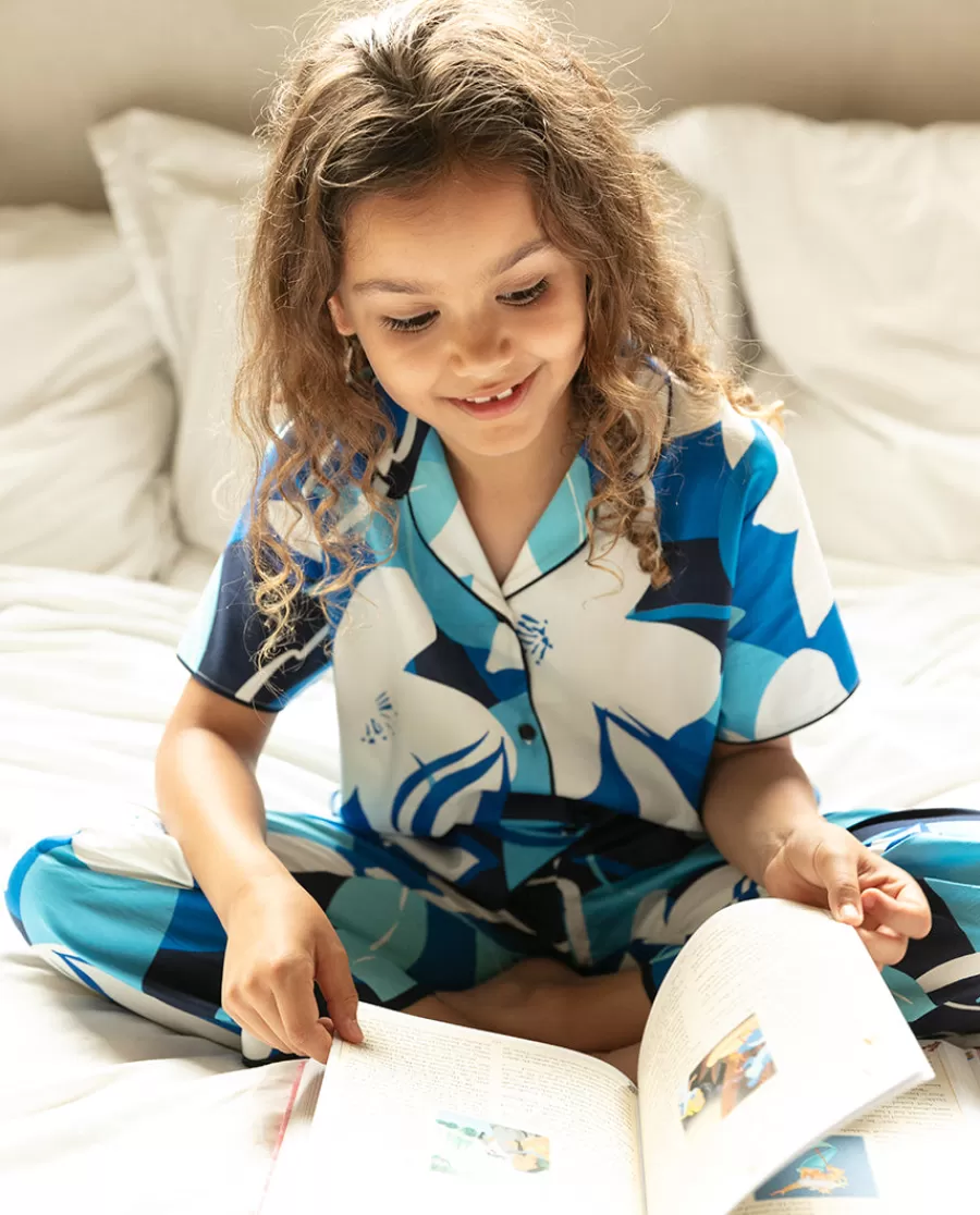 Hot Marie Girls Floral Print Pyjama Set Kids Girls Pyjamas