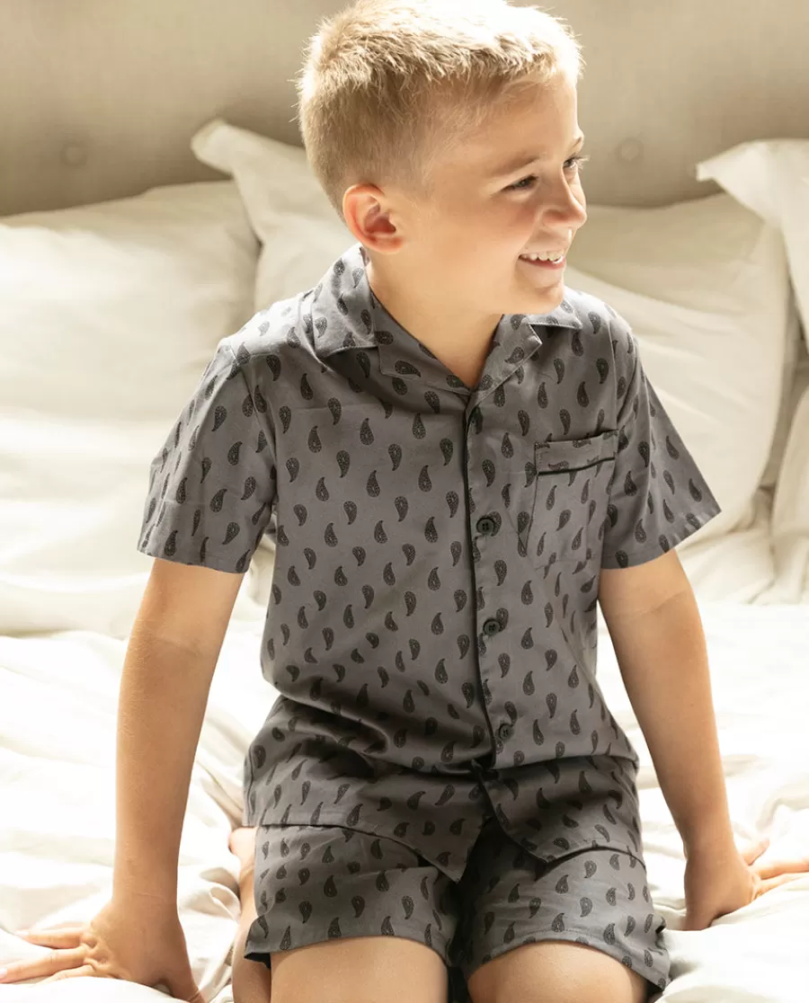 Flash Sale Mason Boys Paisley Print Shorty Set Kids Kids Shorty Sets