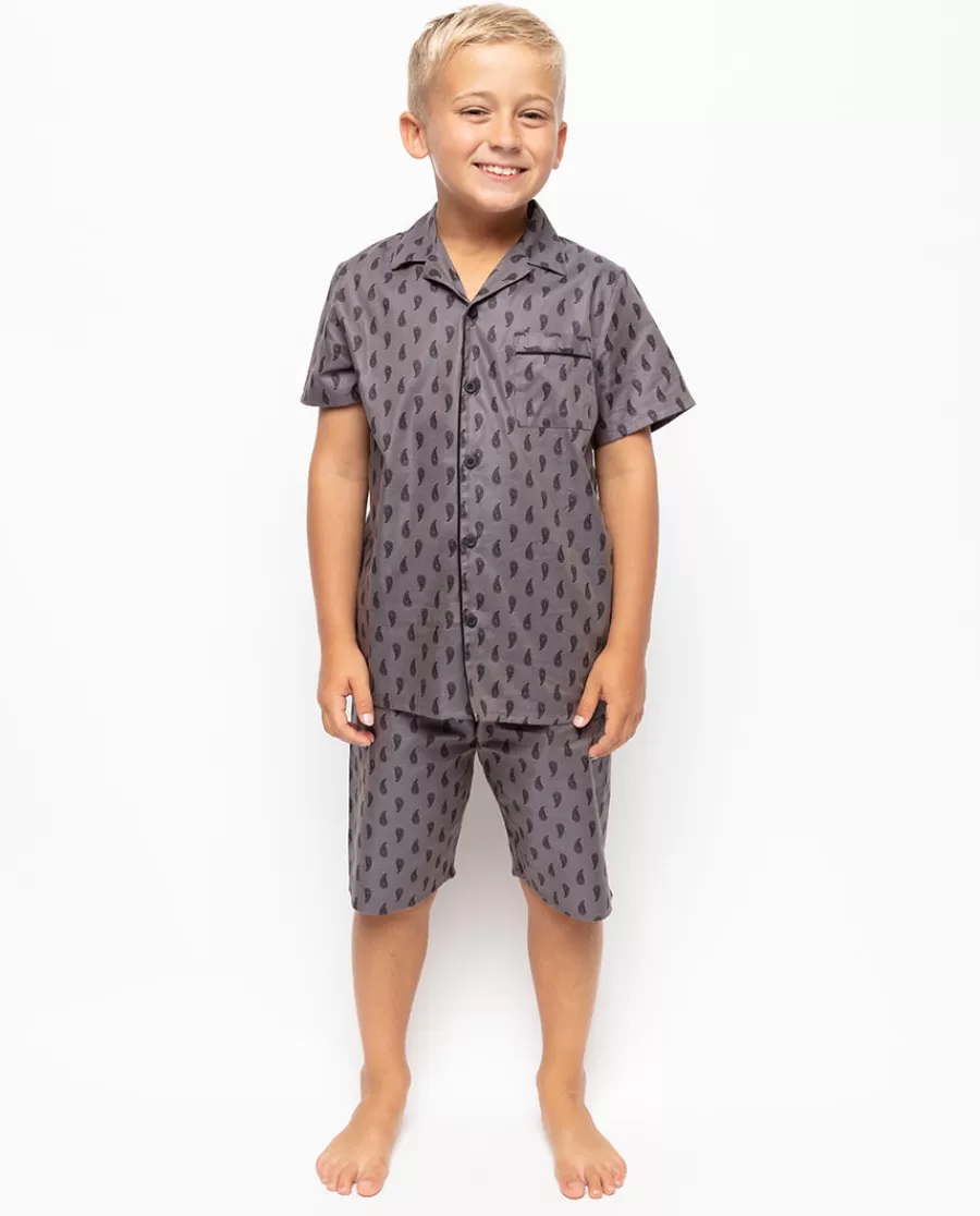 Flash Sale Mason Boys Paisley Print Shorty Set Kids Kids Shorty Sets