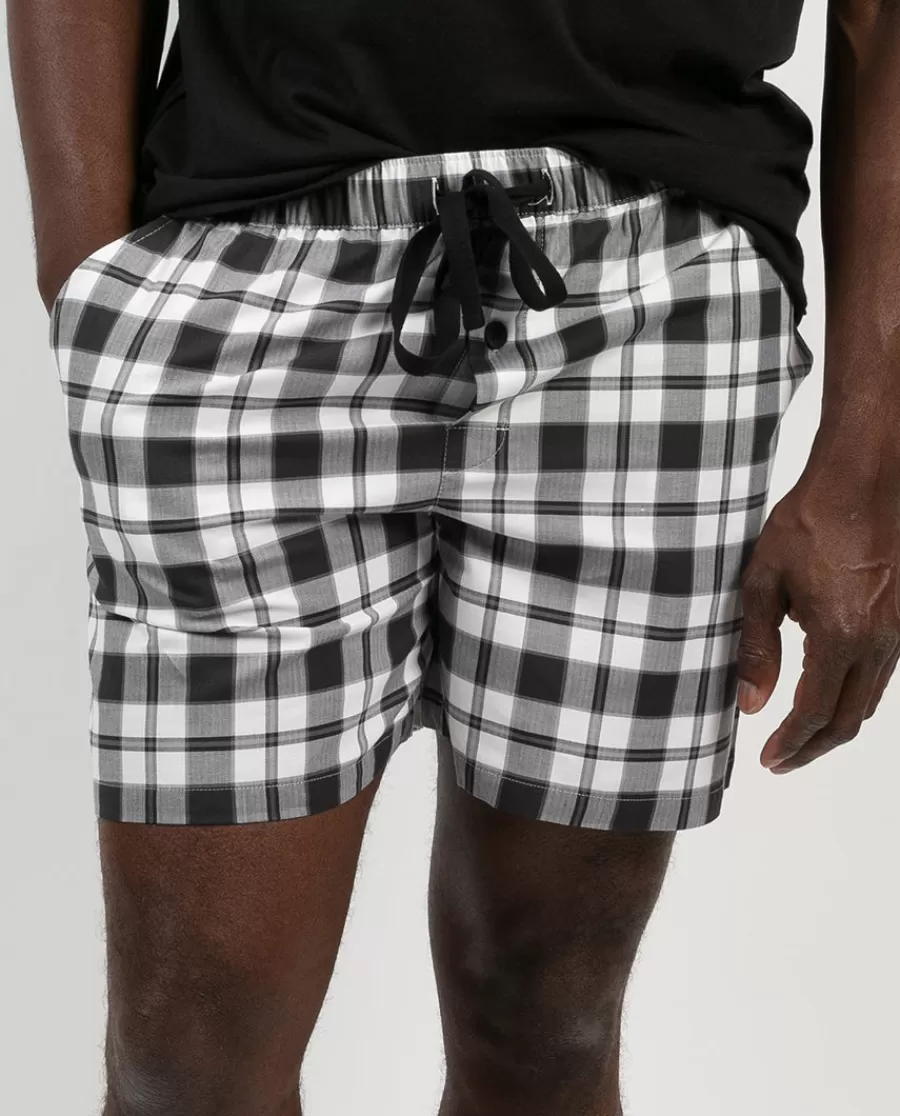 Hot Mason Check Shorts Men Pyjama Shorts