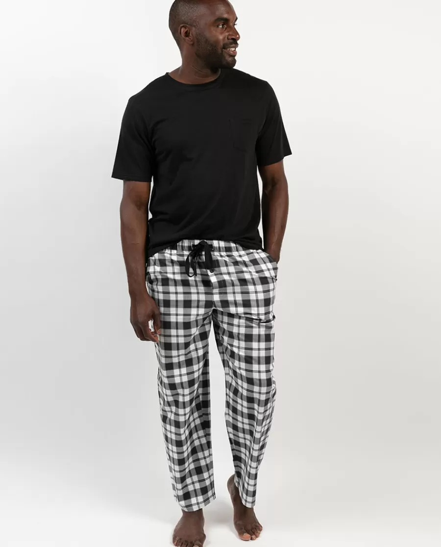Sale Mason Jersey T-Shirt And Check Pyjama Set Men Pyjama Sets