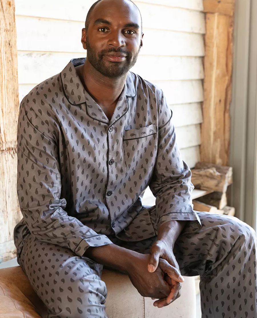 Cheap Mason Paisley Print Pyjama Set Men Pyjama Sets