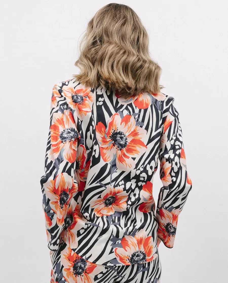 Sale Nicole Animal Floral Print Pyjama Top Women Pyjama Tops