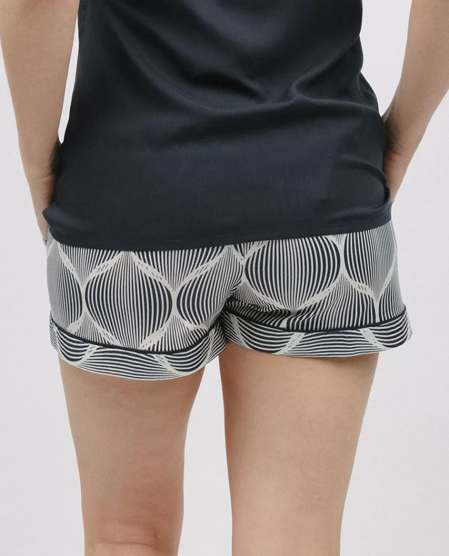 Hot Nicole Geo Print Shorts Women Pyjama Bottoms
