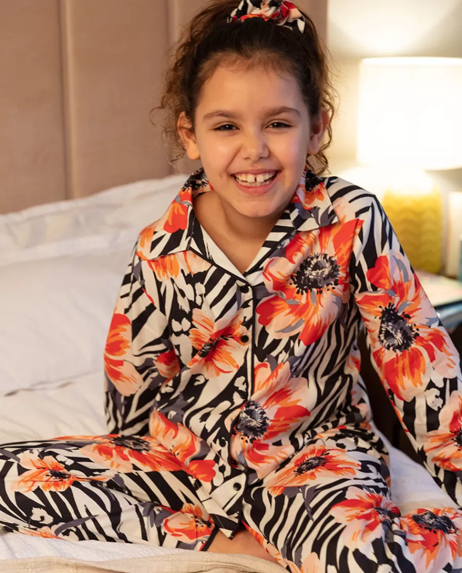 Best Sale Nicole Girls Animal Floral Print Pyjama Set Kids Girls Pyjamas
