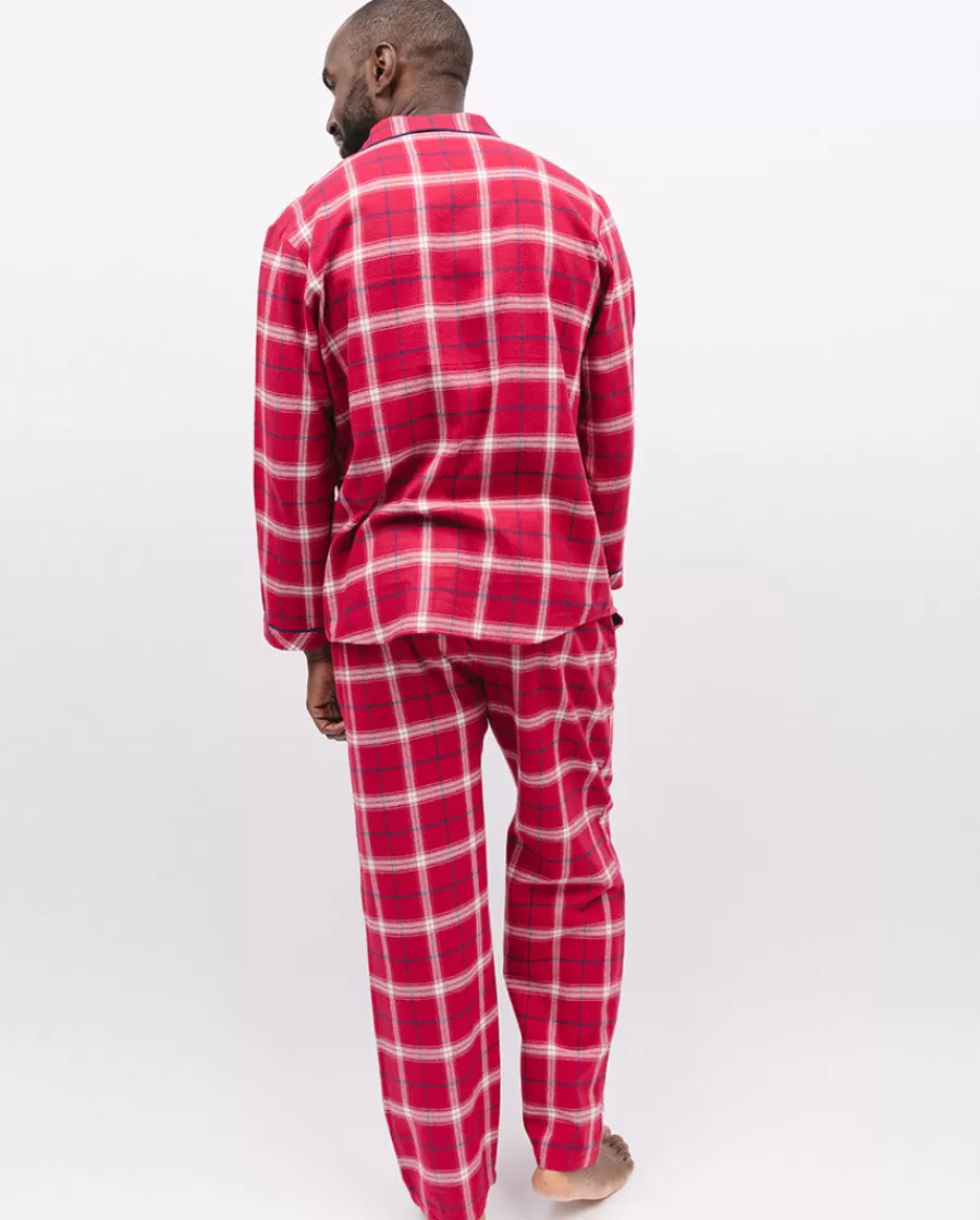 Best Noel Mens Super Cosy Check Pyjama Set Men Pyjama Sets