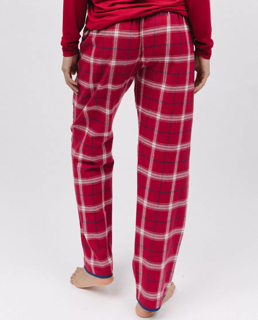 Clearance Noel Womens Super Cosy Check Pyjama Bottoms Women Pyjama Bottoms