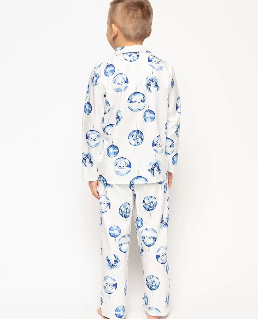 Store Riley Boys White Bauble Print Pyjama Set Kids Boys Pyjamas