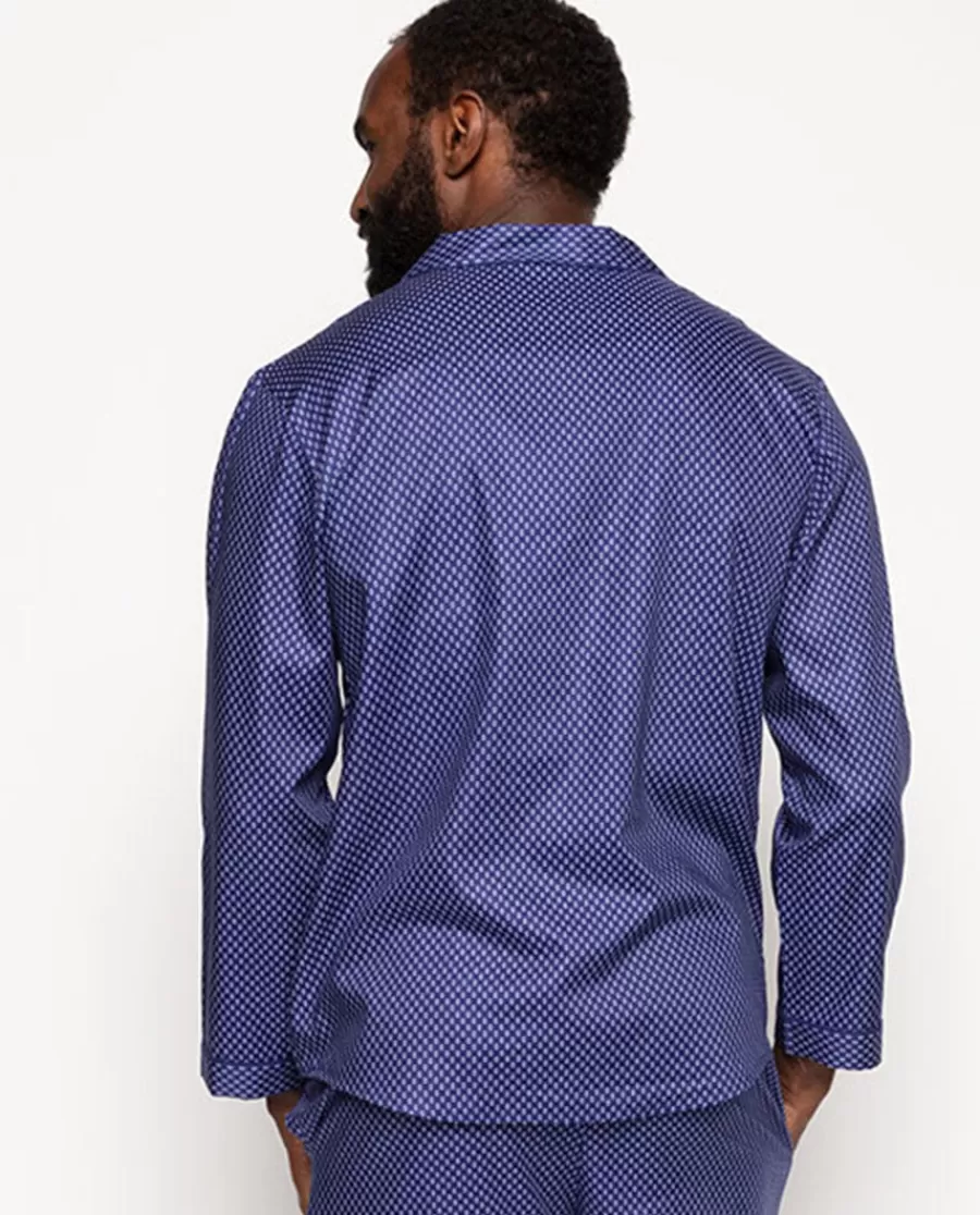 Hot Riley Geo Print Pyjama Top Men Pyjama Tops