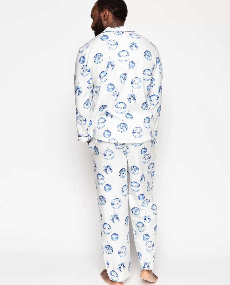 Online Riley Men Bauble Print Pyjama Set Men Pyjama Sets