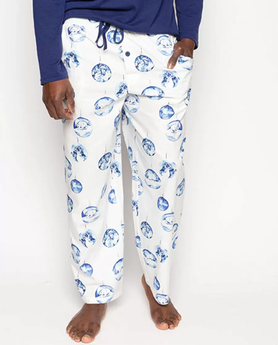 Flash Sale Riley Mens Bauble Print Pyjama Bottoms Men Pyjama Bottoms