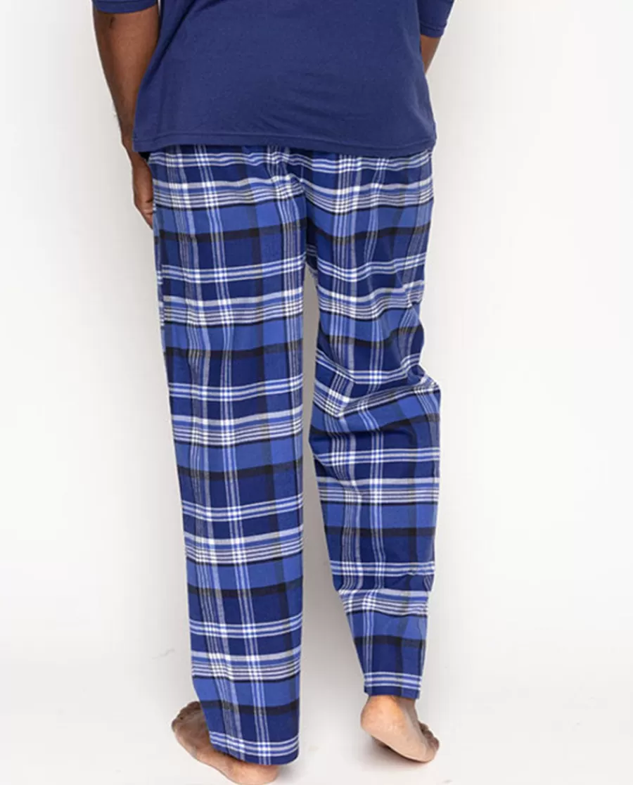 Outlet Riley Mens Brushed Check Pyjama Bottoms Men Pyjama Bottoms