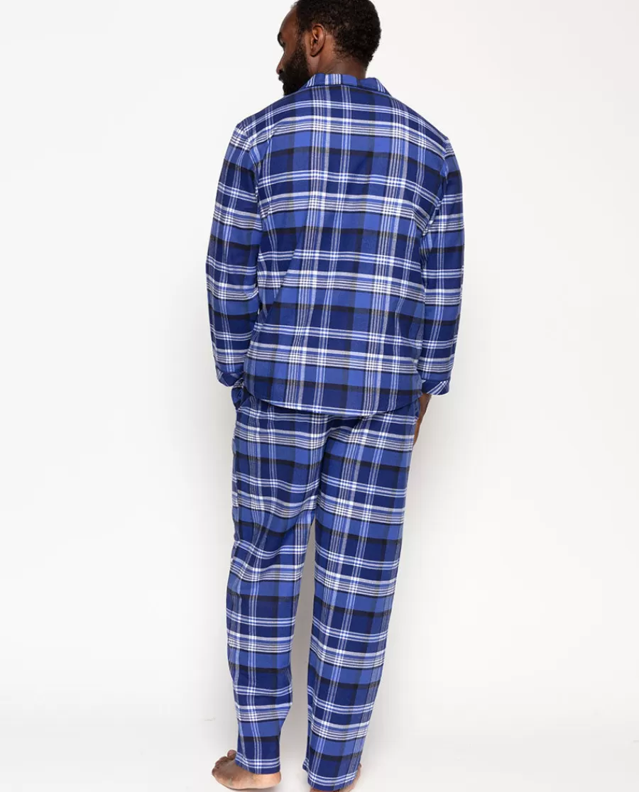 Shop Riley Mens Brushed Check Pyjama Set Men Pyjama Sets