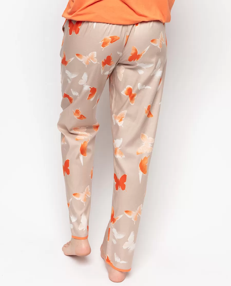 Best Sage Butterfly Print Pyjama Bottoms Women Pyjama Bottoms