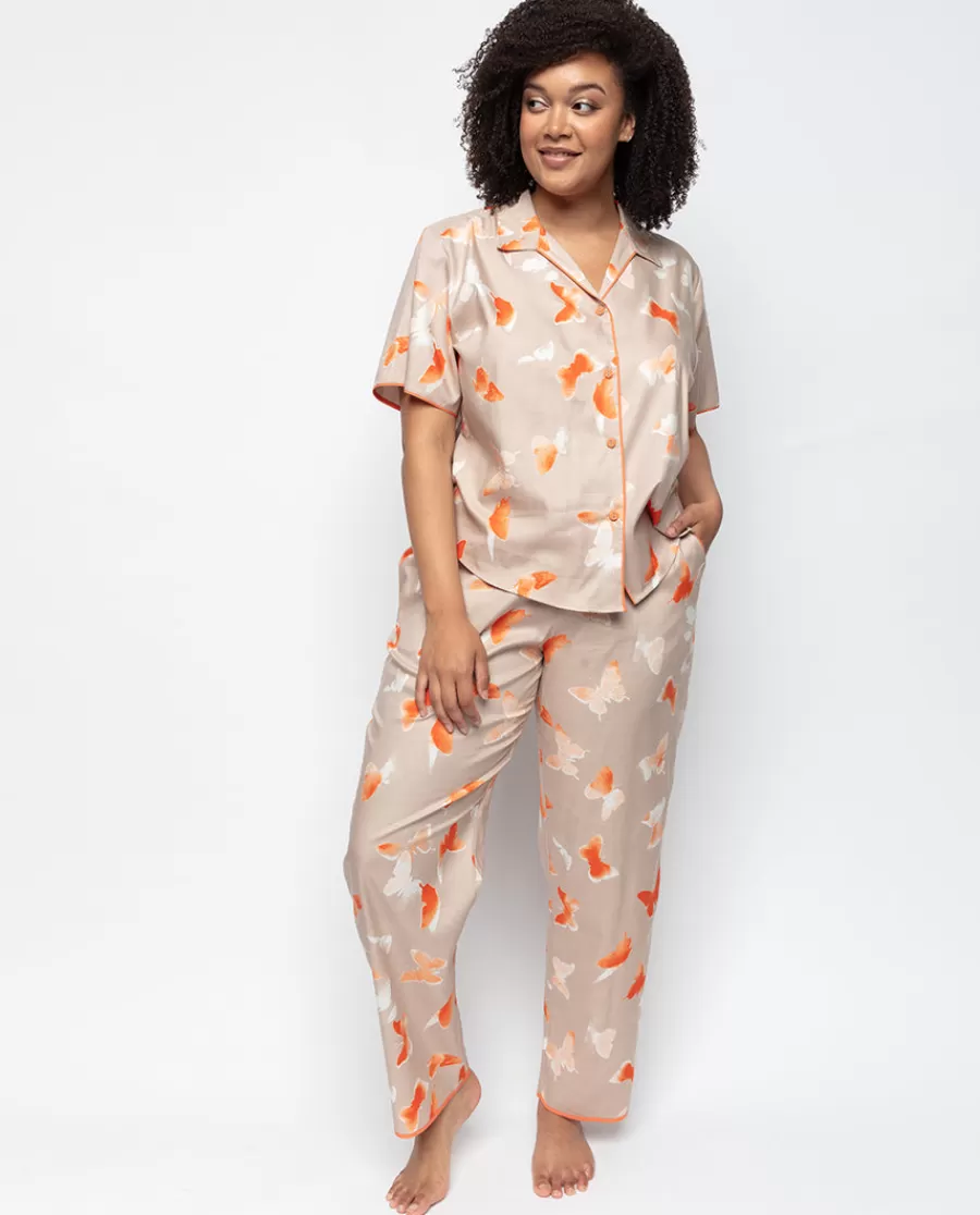 Sale Sage Butterfly Print Pyjama Set Women Pyjama Sets