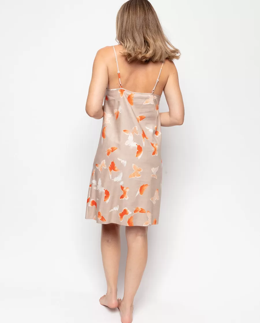 Flash Sale Sage Butterfly Print Short Nightdress Women Nightdresses