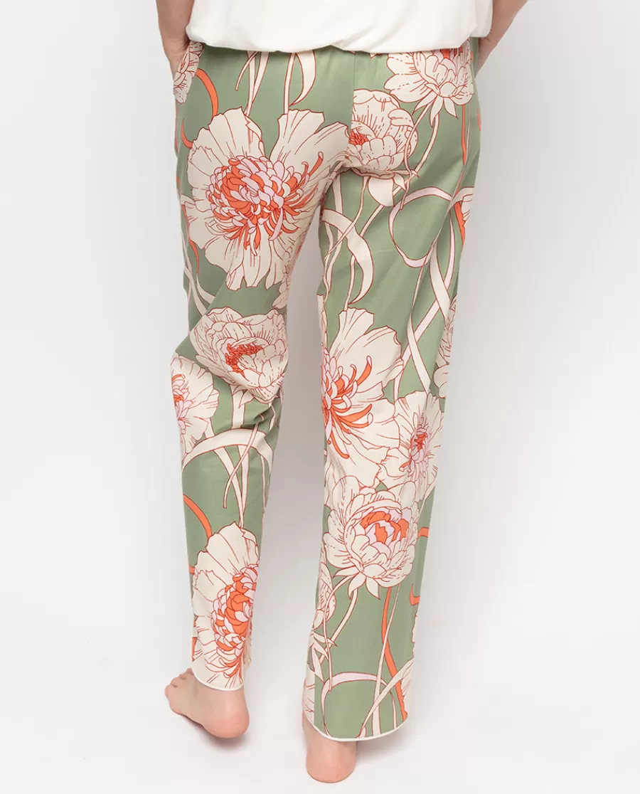 Best Sale Sage Floral Print Pyjama Bottoms Women Pyjama Bottoms