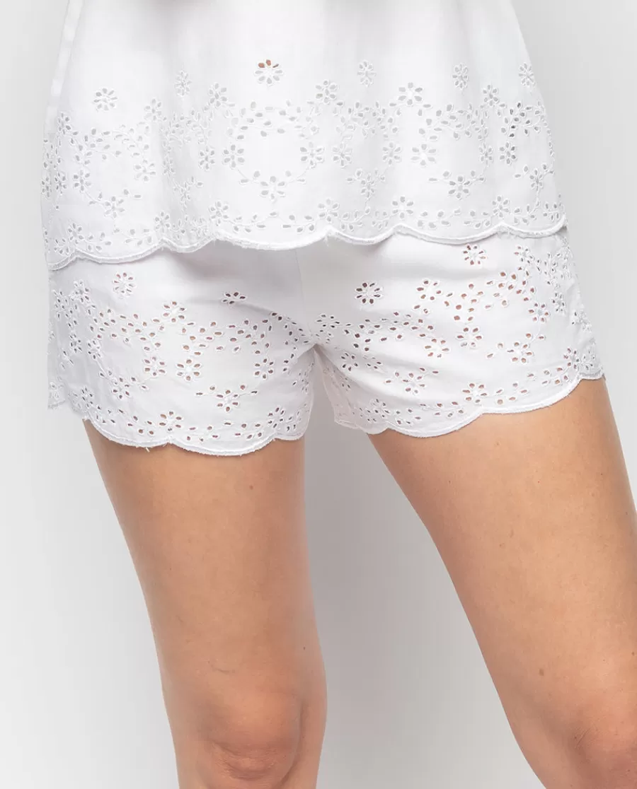 Best Saskia Embroidered Shorts Women Pyjama Bottoms