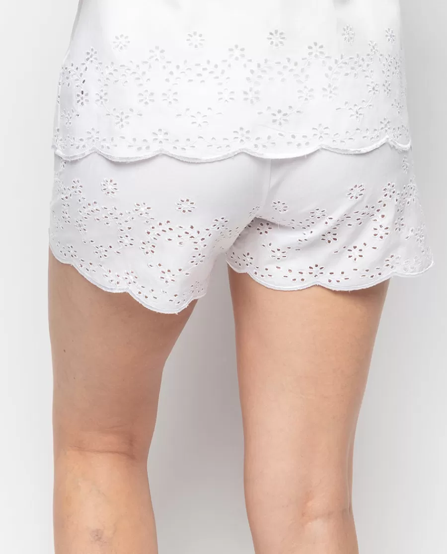 Best Saskia Embroidered Shorts Women Pyjama Bottoms