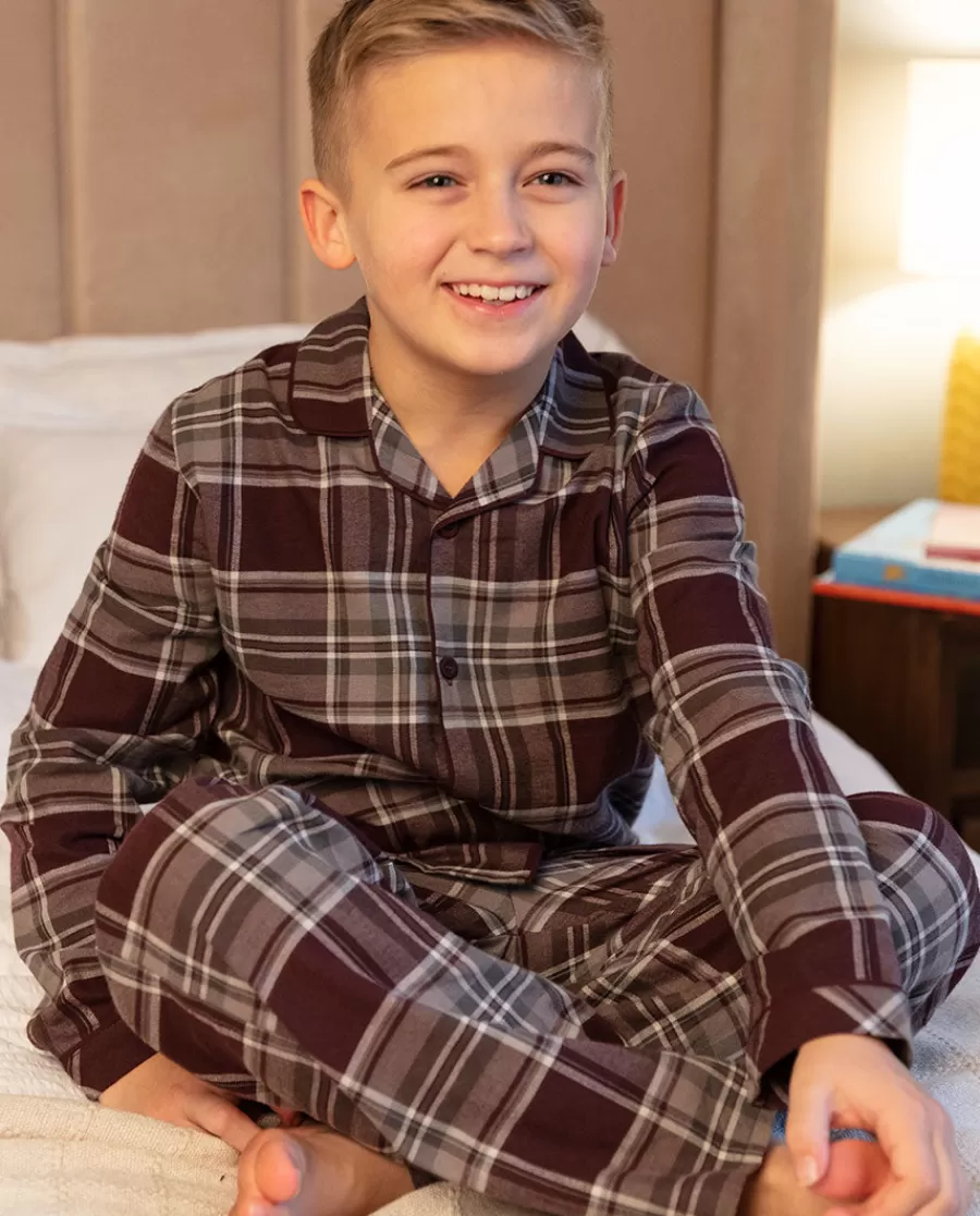 Best Sale Spencer Boys Brushed Check Pyjama Set Kids Boys Pyjamas