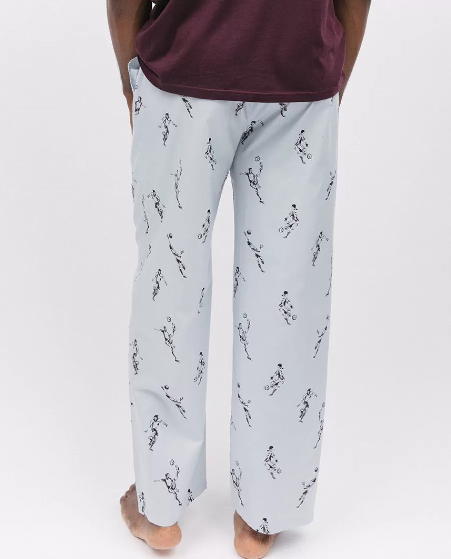 Cheap Spencer Football Print Pyjama Bottoms Men Pyjama Bottoms