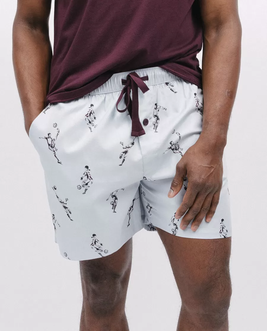 Hot Spencer Football Print Shorts Men Pyjama Shorts
