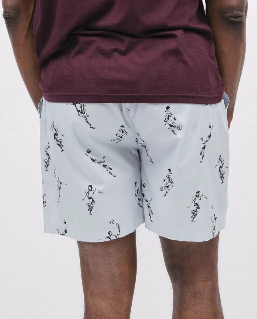 Hot Spencer Football Print Shorts Men Pyjama Shorts