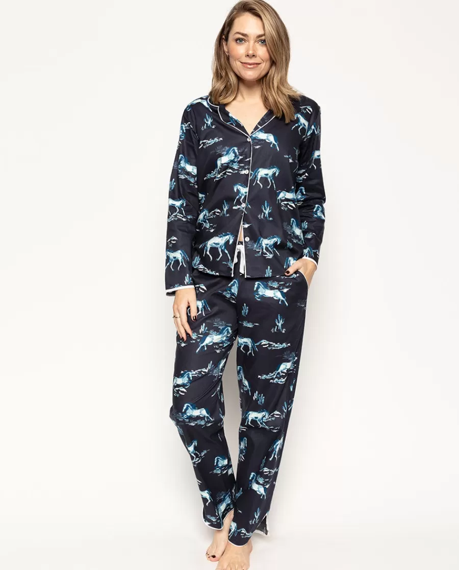 Best Sale Verity Horse Print Pyjama Set Women Pyjama Sets