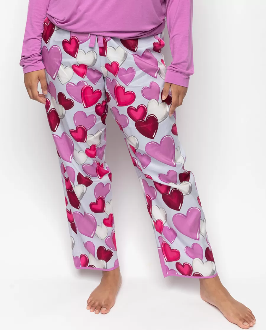 Cheap Viola Heart Print Pyjama Bottoms Women Pyjama Bottoms