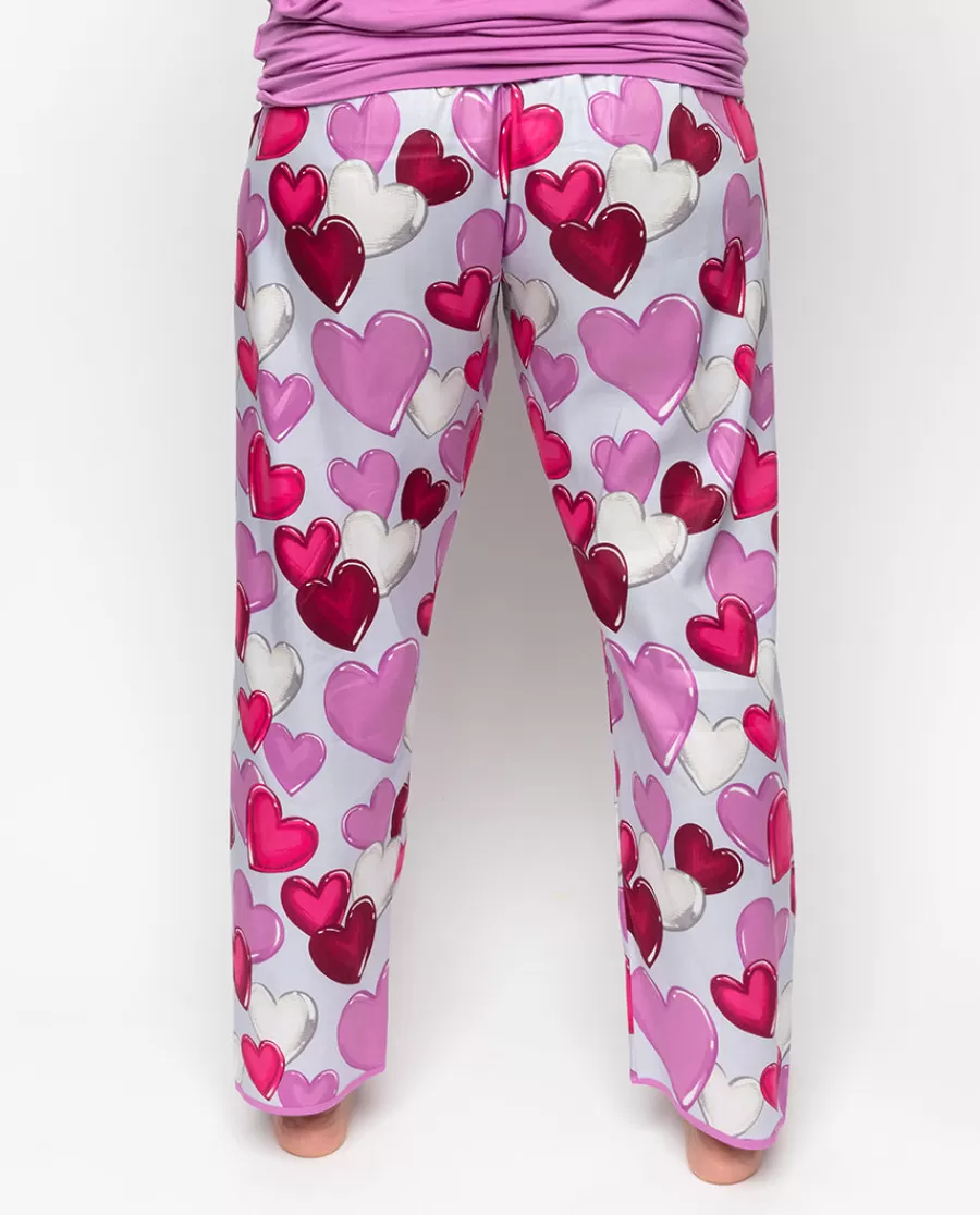Cheap Viola Heart Print Pyjama Bottoms Women Pyjama Bottoms