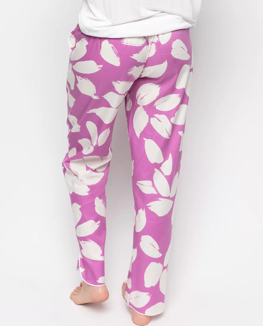 Fashion Viola Petal Print Pyjama Bottoms Women Pyjama Bottoms